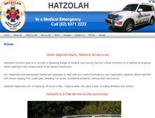 Tablet Screenshot of hatzolah.com.au